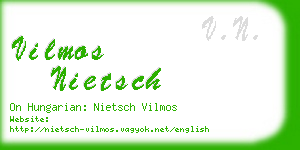 vilmos nietsch business card